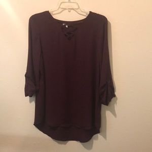 Cross top blouse
